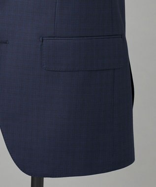 GOTAIRIKU WEB&一部店舗限定【DORMEUIL/ドーメル】IMPERIALJADE/インペリアルジェイド 通年 3ピーススーツ（ネイビー×格子） ネイビー系8