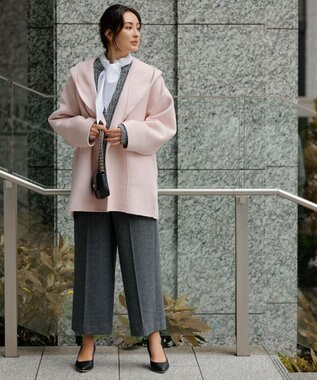 23区 L ウールバルキーカラーミックス ニット モノトーン系