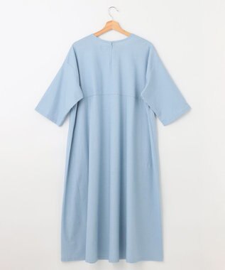 SHARE PARK LADIES 【UVカット・撥水・ストレッチ】ストレッチデニムライト ワンピース サックスブルー系