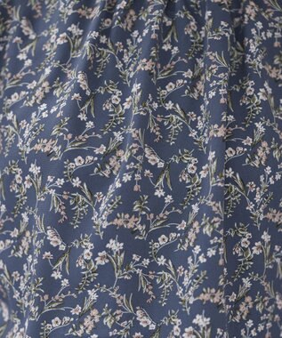 Tiaclasse 【新色追加】花柄フレンチスリーブワンピース ブルー