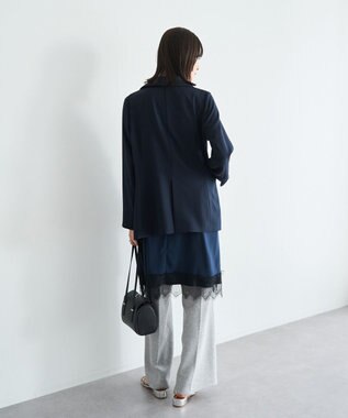 YECCA VECCA レースサテンキャミチュニック Ivory