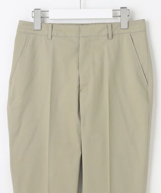 J.PRESS LADIES L 【WEB限定カラーあり・セットアップ対応・洗える・撥水・防汚】コットンFITTYシャーク テーパード パンツ ライトグリーン系