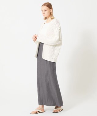 BEIGE， BURDOCK / Iラインスカート Slate