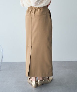 YECCA VECCA タイトロングスカート Gray Beige