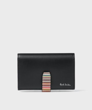 Paul Smith シグネチャーストライプタブ 名刺入れ ブラック