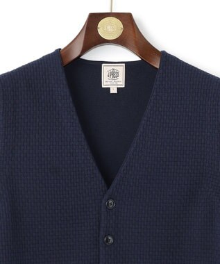 J.PRESS MEN 【High twist links】ニットベスト ネイビー系