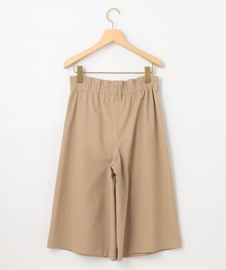 組曲 【ベルト付】リネン混オックスストレッチ キュロットパンツ ベージュ系
