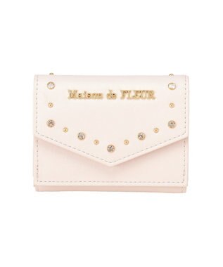 Maison de FLEUR ビジュースタッズプチウォレット Light Pink