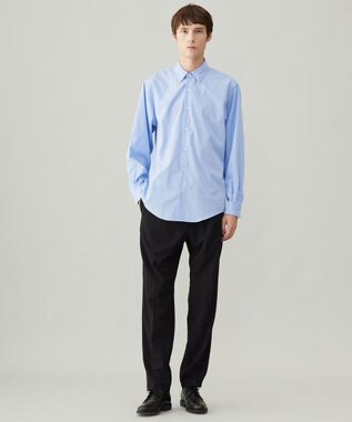 UNFILO MENS コットンブレンド シャツ サックス