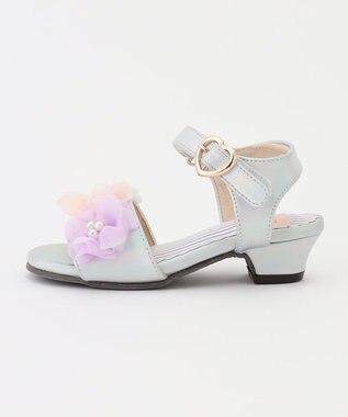 ANY KIDS フラワー ヒール サンダル オーロラ