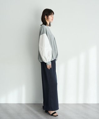 YECCA VECCA アシメバルーンプルオーバー Gray