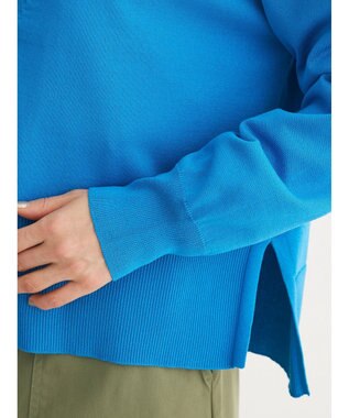 Green Parks 洗える　ショート丈カーディガン Blue