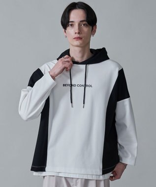 WEGO ドルマンポンチフードT（LS） ホワイト