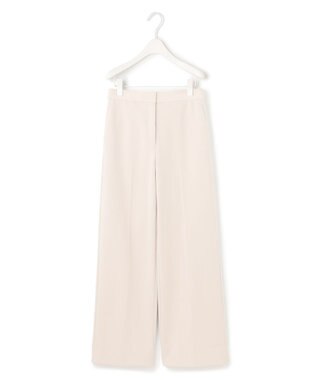 ICB L 【洗える】ミリオーネダンボールニット ワイドストレートパンツ トープ系