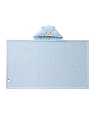 MIKI HOUSE HOT BISCUITS 【ミキハウス】 無撚糸バスポンチョギフトセット【BOX付き】 ブルー