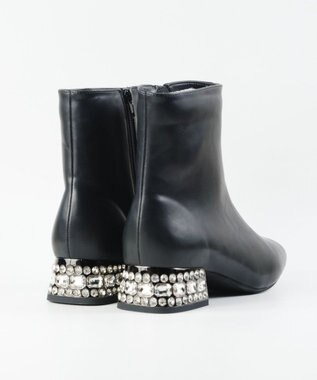 BONTRE 【MIONOTIS/ミオノティス】ビジューヒールブーツ/40712 ブラック