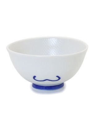 Mother garden しろたん ごはん粒がくっつきにくい ご飯茶碗  【小】 《顔ぼん柄/しろたん＆らっこいぬ柄》 単品 顔ぼん柄