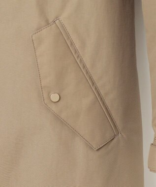 J.PRESS LADIES 【洗える】スパンライクナイロンタッサー フーデット コート キャメル系