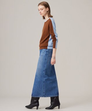 ICB 【洗える】ウォーターリサイクルデニム スカート ブルーデニム系