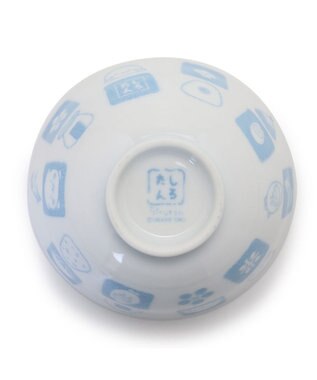 Mother garden しろたん ごはん粒がくっつきにくい ご飯茶碗  【小】 《顔ぼん柄/しろたん＆らっこいぬ柄》 単品 しろたん＆らっこいぬ柄