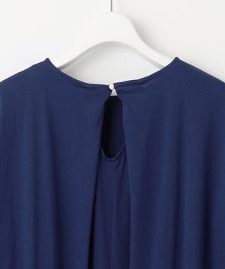 UNFILO 【吸水速乾/マシンウォッシャブル】CVC天竺 ワンピース ダルブルー系