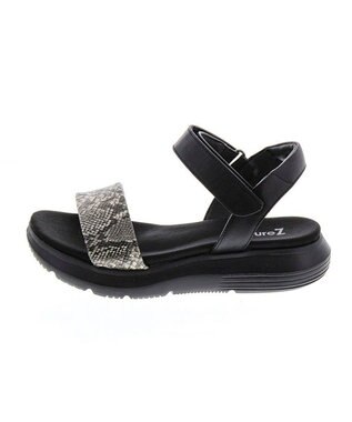 AcureZ オトナのスポサン ベルトデザイン「軽×ラクサンダル」 ブラックスネーク