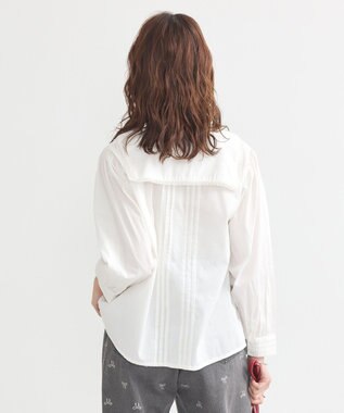earth music&ecology セーラーカラーブラウス White