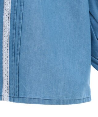 earth music&ecology セーラーカラーブラウス Medium Indigo