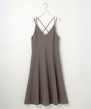 ANY SIS S 【低身長企画】フレアキャミソール ワンピース モカグレー