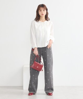 earth music&ecology セーラーカラーブラウス White