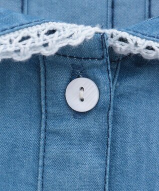 earth music&ecology セーラーカラーブラウス Medium Indigo