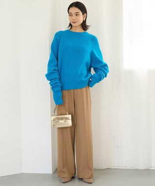 UNFILO beauty warm ワイドパンツ キャメル