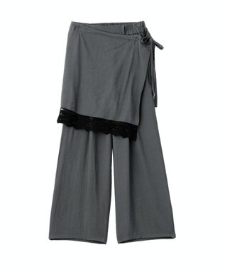 Green Parks ラップ付きパンツ Gray