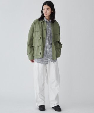 WEGO 【ユニセックス着用ITEM】ファティーグジャケット カーキ