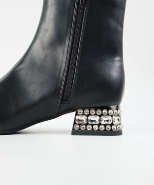 BONTRE 【MIONOTIS/ミオノティス】ビジューヒールブーツ/40712 ブラック