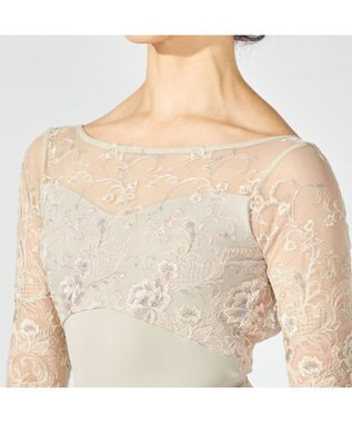 Chacott 【Nela ライン】6分袖レオタード エバーグリーン