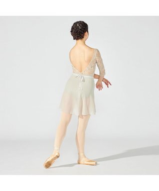 Chacott 【Nela ライン】6分袖レオタード エバーグリーン