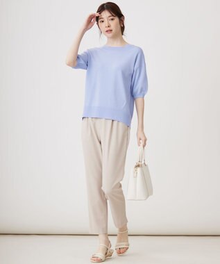 ANY SIS 【WEB・一部店舗限定】楽々ビューティースティック パンツ アイボリーベージュ