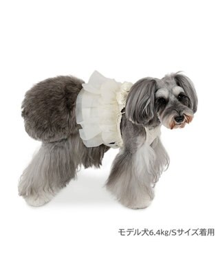PET PARADISE cherircouture チュールビスチェ 小型犬 ホワイト