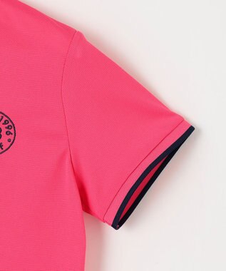 23区GOLF 【WOMEN】ポリエステルカノコ 半袖ポロシャツ ピンク系