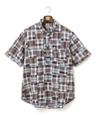 J.PRESS MEN 【KING SIZE】パッチワーク プルオーバーシャツ