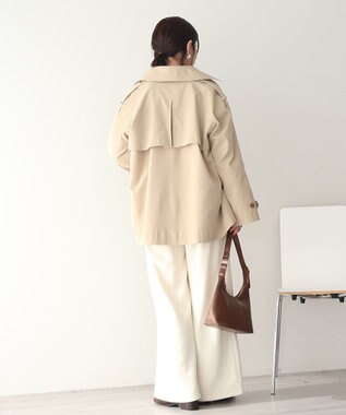 AMERICAN HOLIC 【先行予約】ショートトレンチコート Beige
