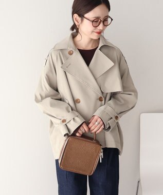 AMERICAN HOLIC 【先行予約】ショートトレンチコート Light Khaki