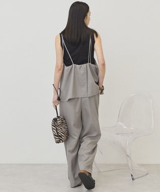 AMERICAN HOLIC リネンライクビスチェサロペット Gray Beige