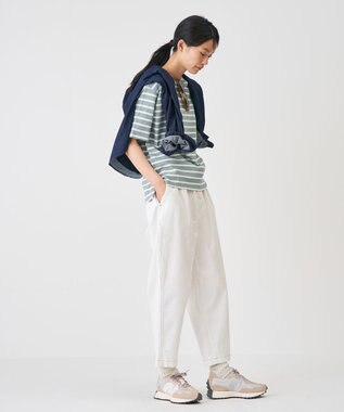 J.PRESS YORK STREET 【UNISEX】天竺ボーダーTシャツ ダルブルー系1