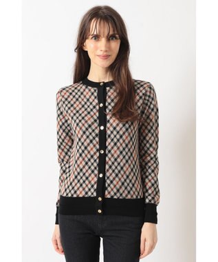 DAKS ハウスチェック ジャカードカーディガン