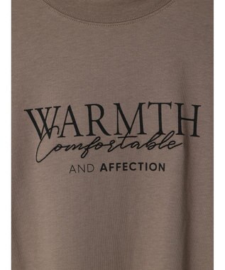 Green Parks フレンチスリーブ筆記体刺繍ロゴプルオーバー Brown