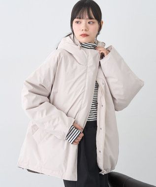 earth music&ecology フーデットパファーコート