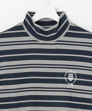 23区GOLF 【MEN】エニワイズ モックネックシャツ ネイビー系1