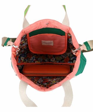 tsumori chisato CARRY キラミックスコンビ トートバッグ 2wayショルダー A4収納 ネコ グリーン